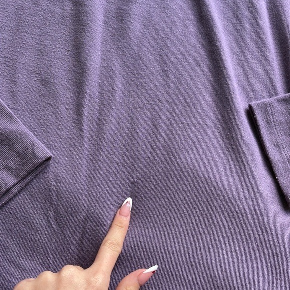 Wilfred Free Lilac Long Sleeve Turtleneck – Size S | Soft Stretch | Y2K Basic | - Picture 2 of 8